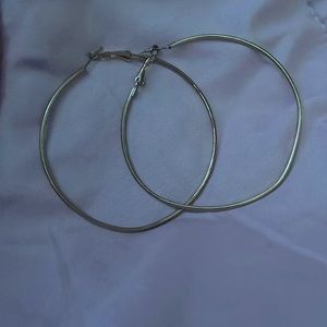 gold hoop earrings